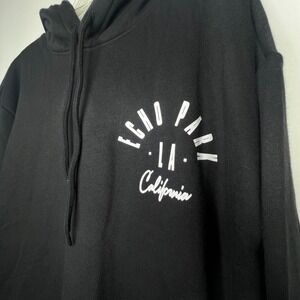 Black Echo Park LA California Hoodie Mens XL NWT Graphic Sweatshirt Streetwear